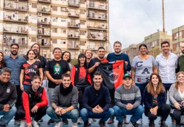 Lammens visitó el Club Miraflores de Parque Chacabuco