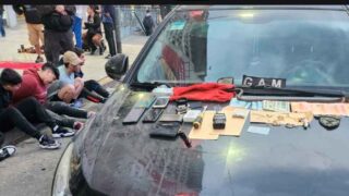 Cae banda de chilenos en el Centro con auto robado