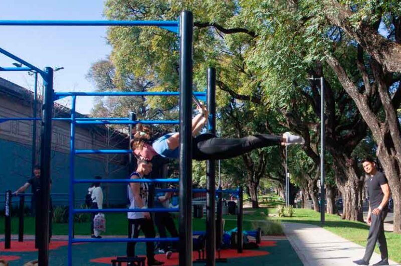 Nuevo corredor deportivo Jorge Newbery en Chacarita Nuevo corredor deportivo Jorge Newbery en Chacarita