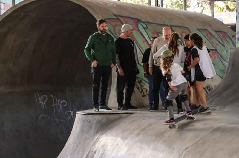 Rodríguez Larreta visitó el Parque de Skate de Villa Luro
