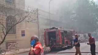 Evacuaron el Hospital Santa Lucía por un incendio