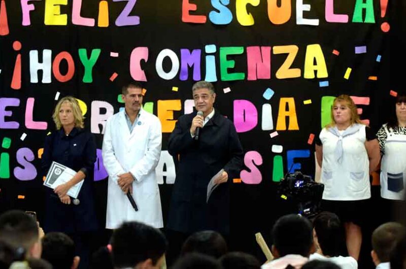 Macri: «Estamos muy orgullosos del comienzo de las clases”