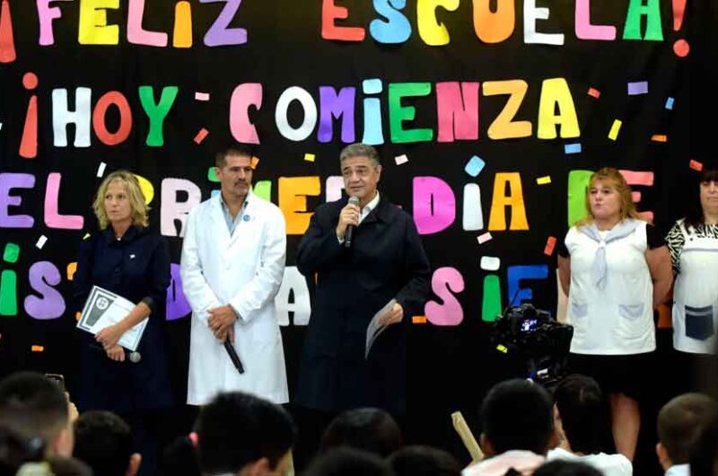 Macri: «Estamos muy orgullosos del comienzo de las clases” Macri: «Estamos muy orgullosos del comienzo de las clases”