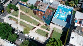 Nueva plazoleta con juegos innovadores en Villa Urquiza