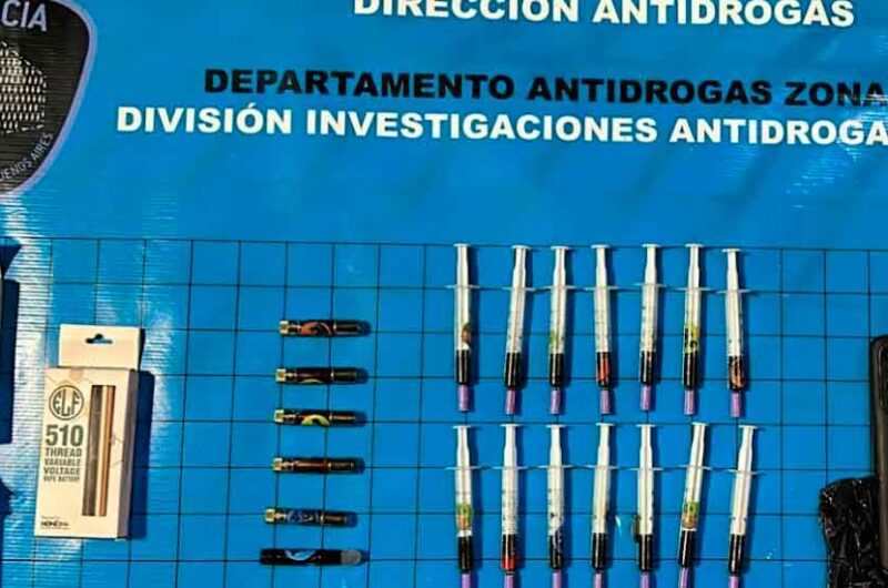 Vendían jeringas con THC sintético y fueron detenidos Vendían jeringas con THC sintético y fueron detenidos