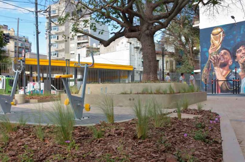 Nuevo espacio deportivo en la Plazoleta Roberto Santoro Nuevo espacio deportivo en la Plazoleta Roberto Santoro