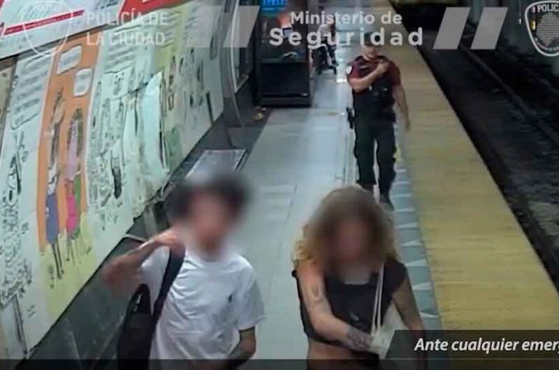 Daños: Dos detenidos por grafitear el subte Daños: Dos detenidos por grafitear el subte