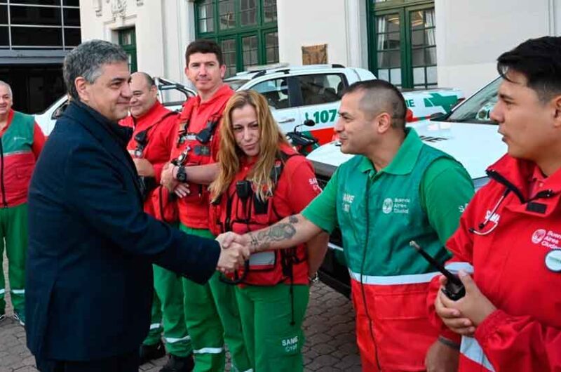 Inauguran una base del SAME en La Rural de Palermo