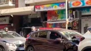 Tres heridos tras un choque múltiple en Flores