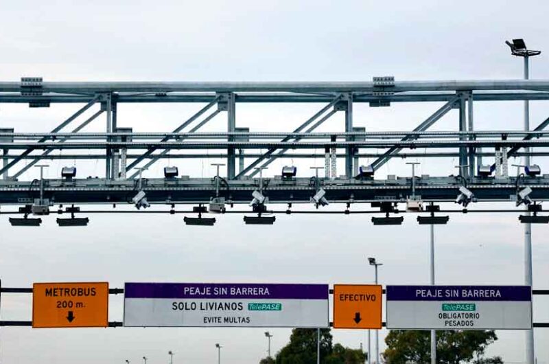 Nuevo pórtico de peaje en la Autopista Perito Moreno