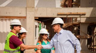 Avanza la construcción de un nuevo Polideportivo en Chacarita