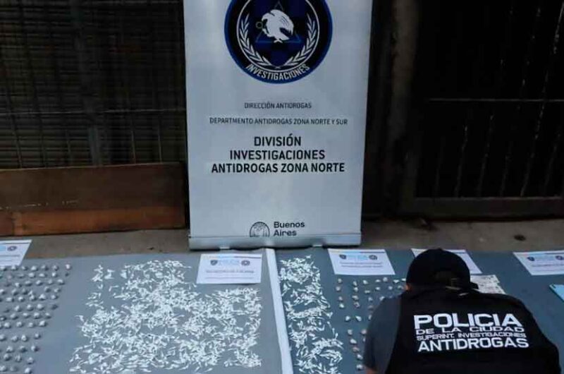 Secuestran más de 1.700 dosis de droga en el Barrio 31