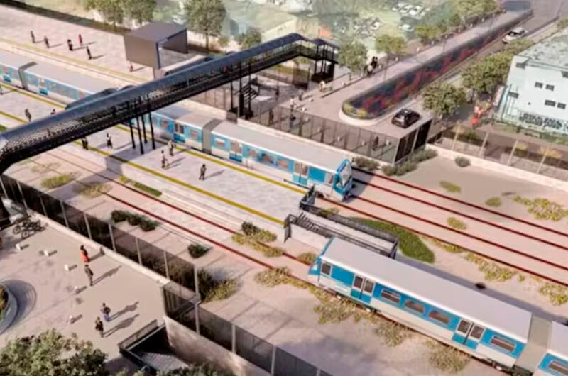 Nuevo Bajo nivel del Tren Sarmiento en Caballito Nuevo Bajo nivel del Tren Sarmiento en Caballito