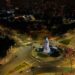 La Ciudad se ilumina de celeste y blanco en tributo a Lionel Messi